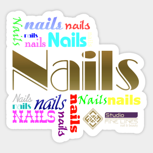 Fine Lines Nail Crazy Sticker